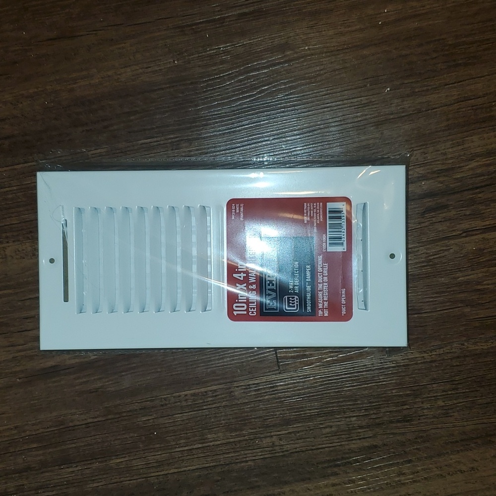 New Everbilt 10 x 4 Ceiling & Wall Register